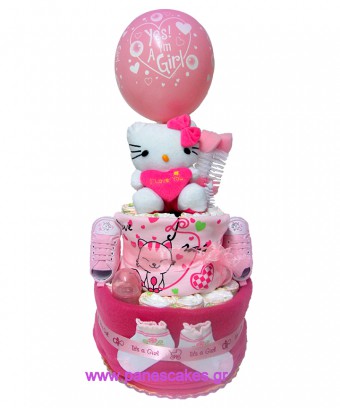 Hello Kitty Ροζ, Diaper Cake